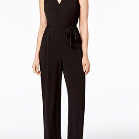 NY Collection Black Jumpsuit. NWT. - Picture 9 of 12